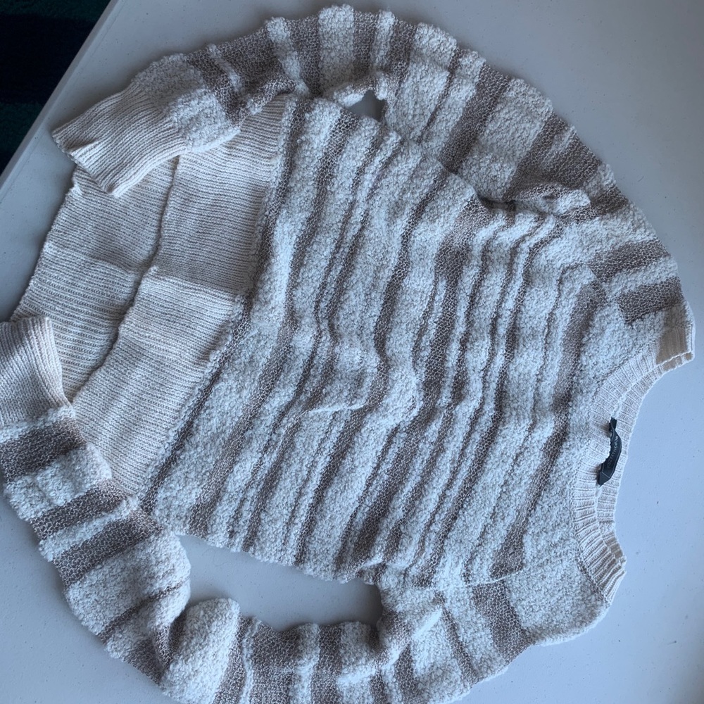 BCBG white sweater Risa